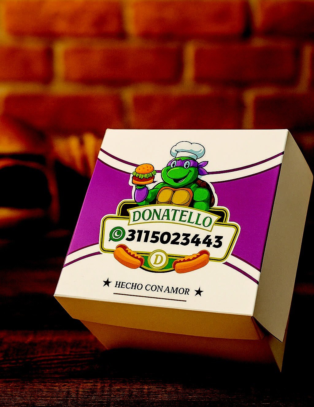 Caja Hamburguesa